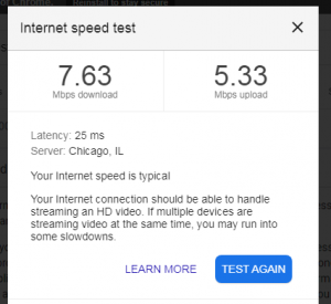 google wifi speed test
